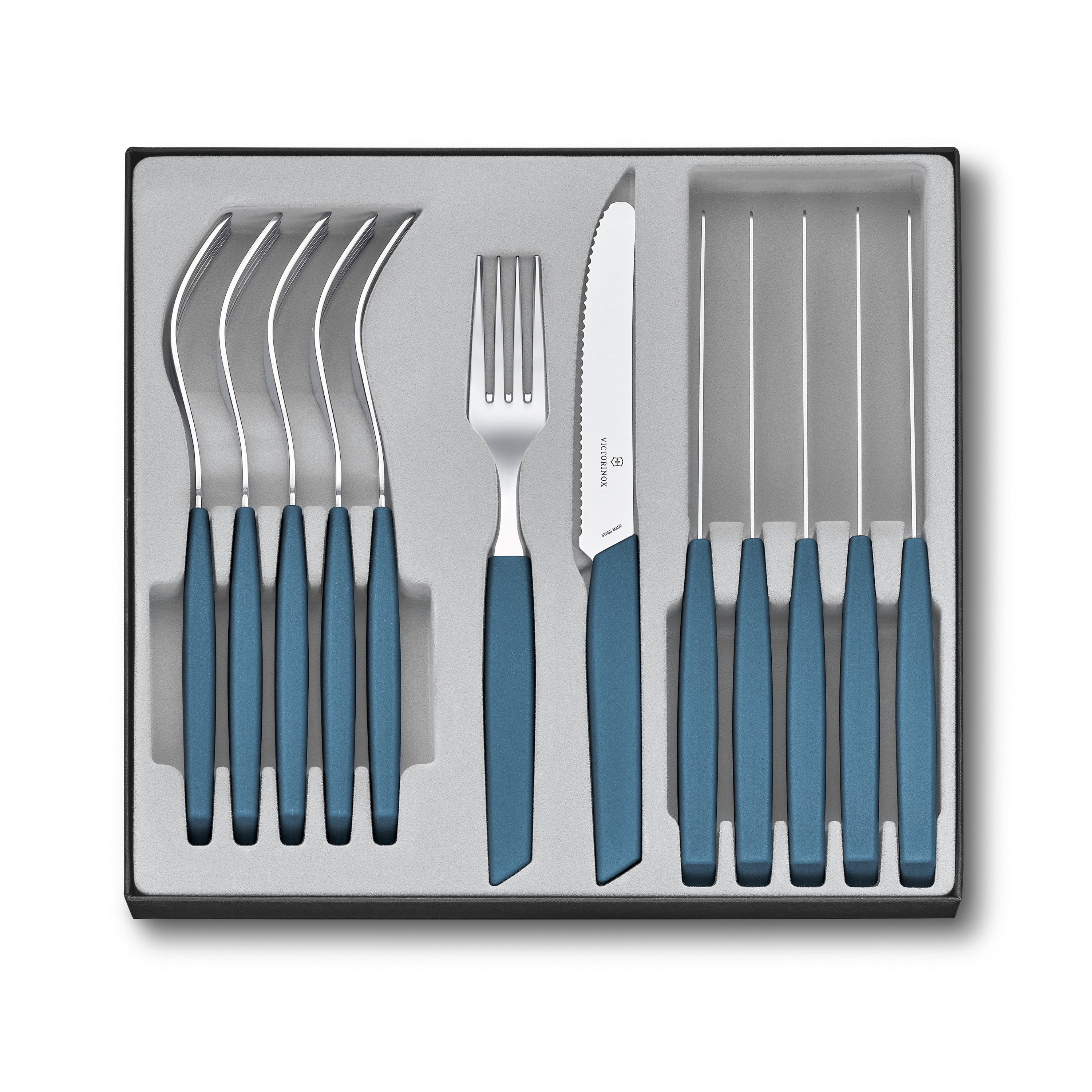 Victorinox Swiss Modern Table Set Point 12 Piece-Cornflower