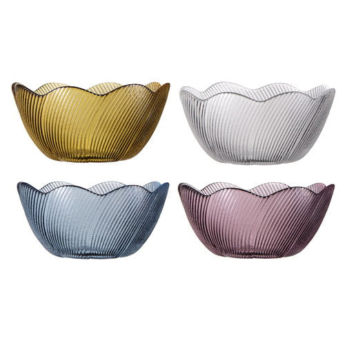Ladelle Blossom 4pk Glass Bowl