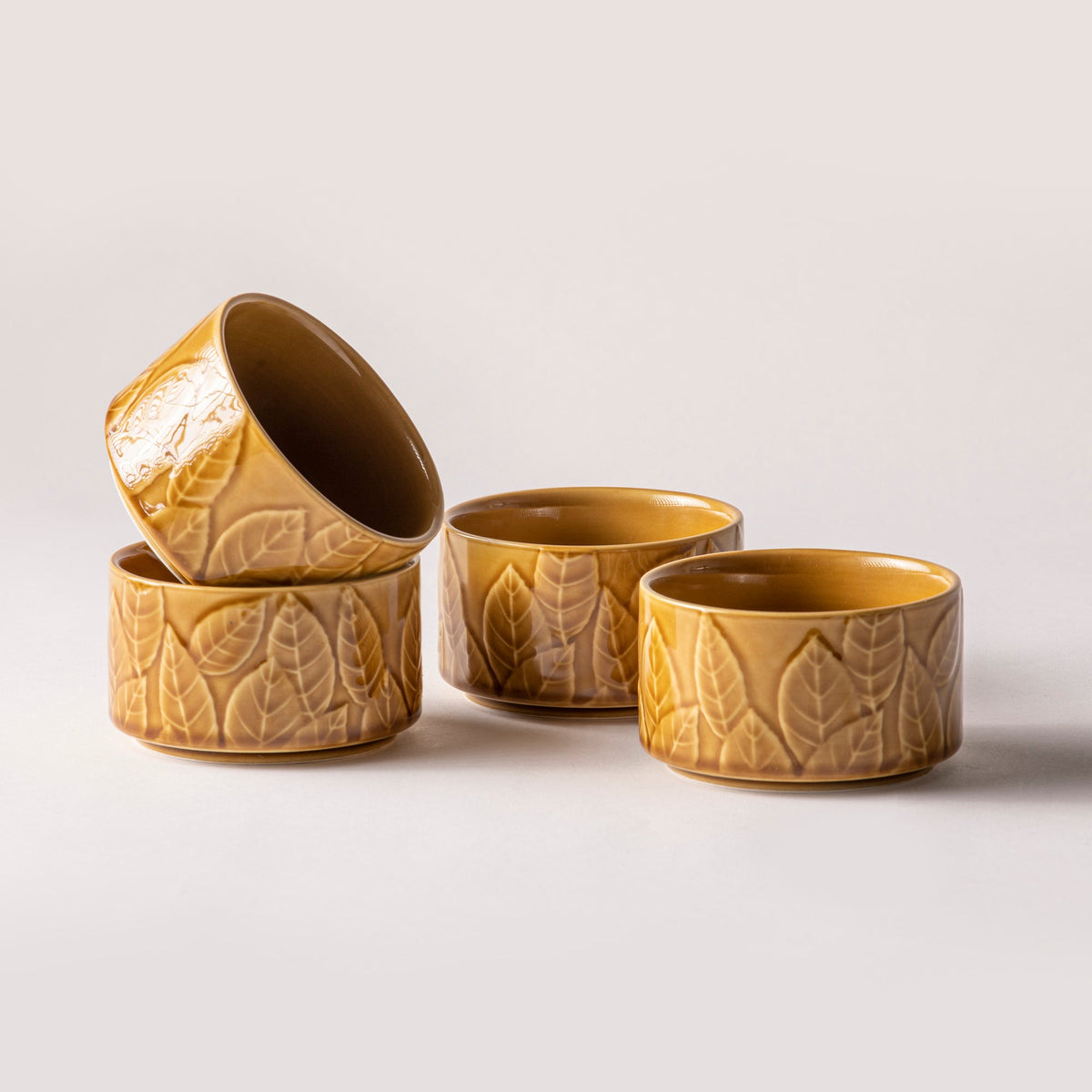 Ladelle Heath Caramel 4pk Ramekin