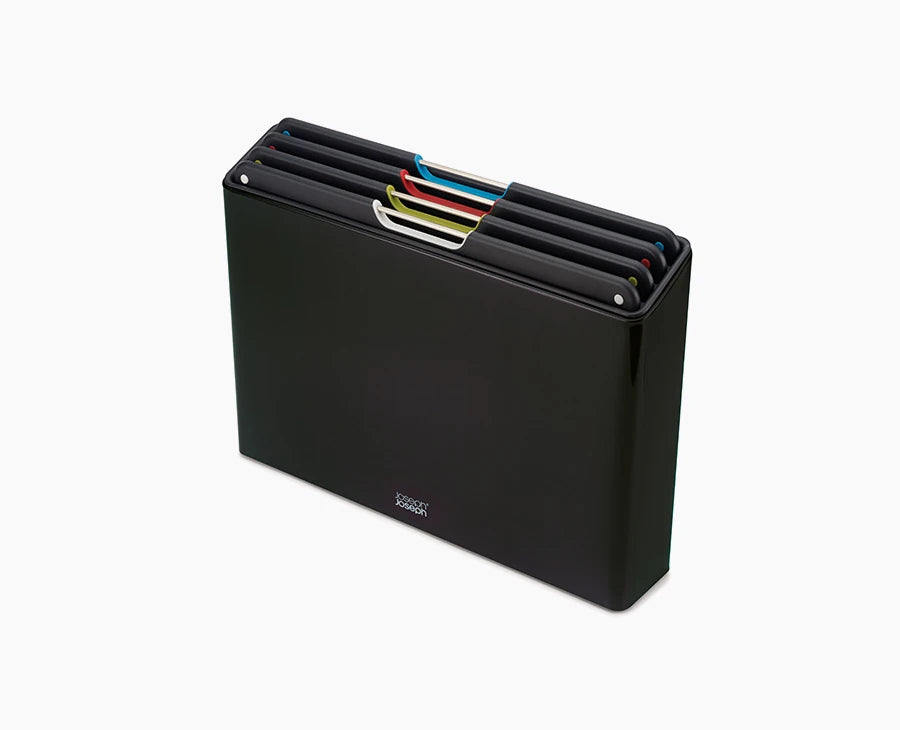 Joseph Joseph Folio™ Steel Set Of 4 Chopping Boards With Stainless-Steel  Case - Carbon Black