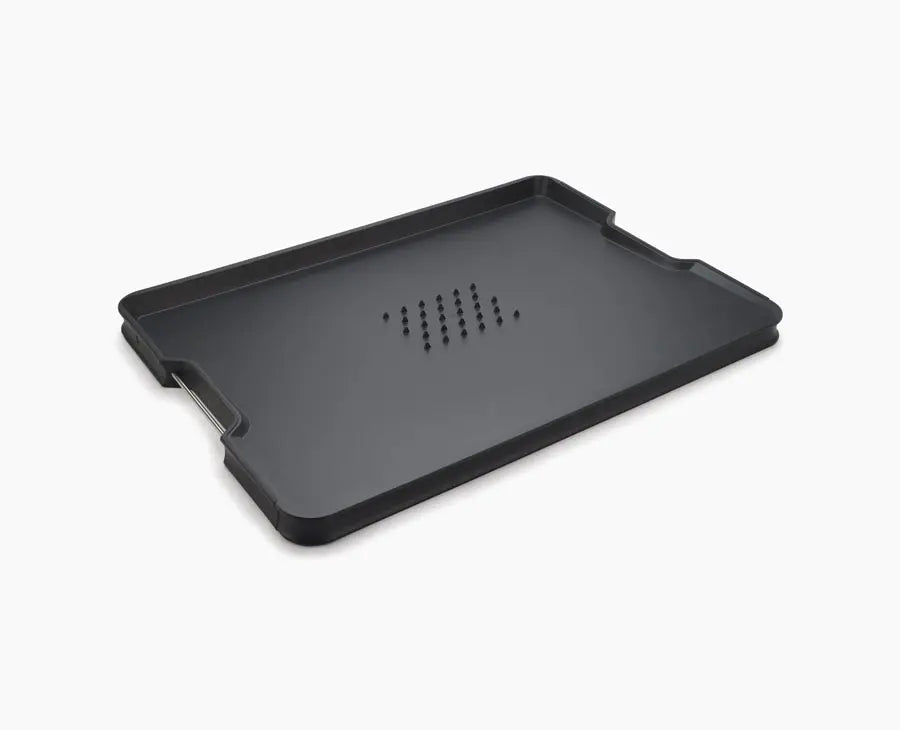 Joseph Joseph Cut & Carve Plus Multi-Function Chopping Board (Large)  - Black