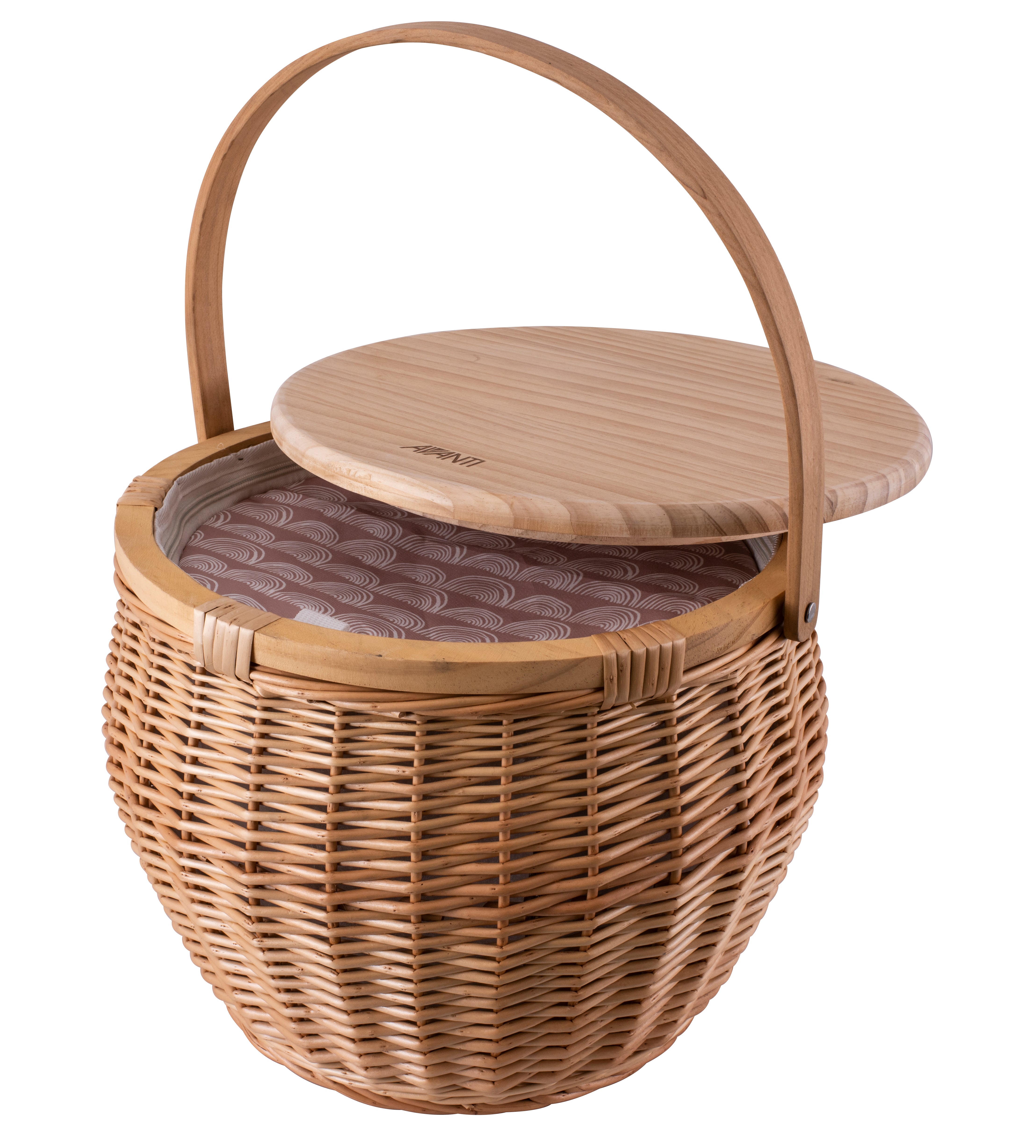 Avanti Picnic Basket Round Boho Rainbow