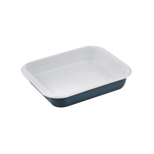 Ladelle Visto Blue Small Enamel Baking Dish