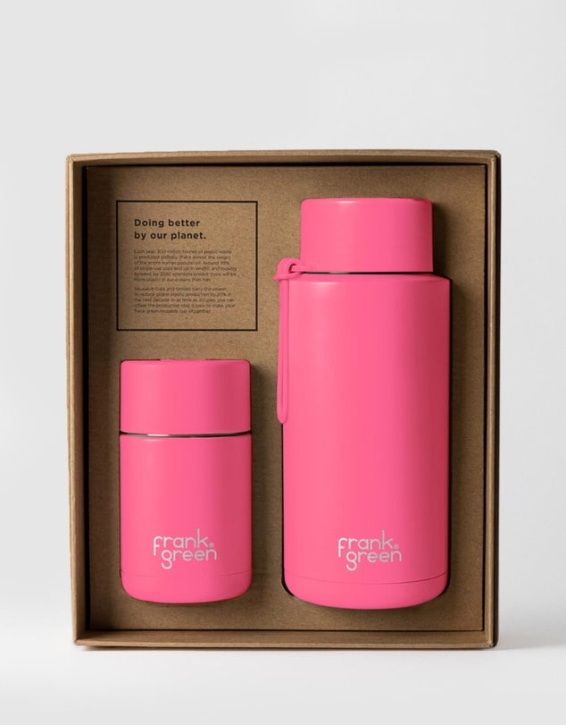 Frank Green The Essentials Gift Set Large - Neon Pink