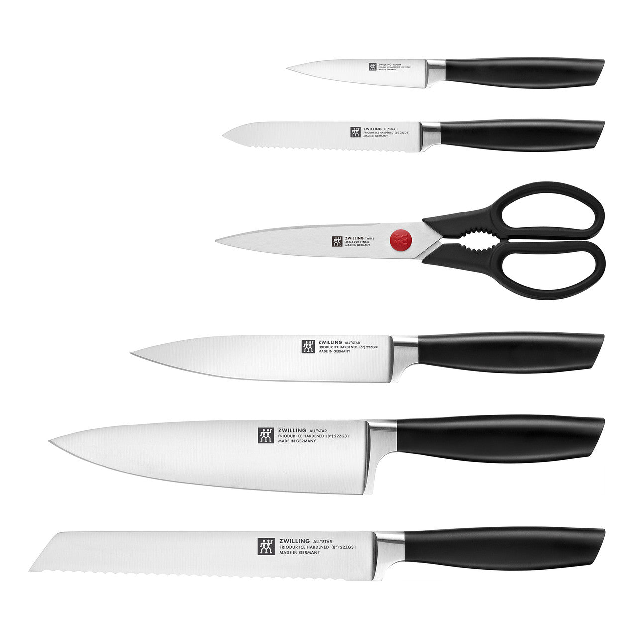 Zwilling ALL STAR 7-Piece Self-Sharpening Knife Block Set