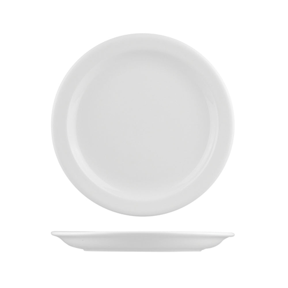 Longfine Narrow Rim Round Plate