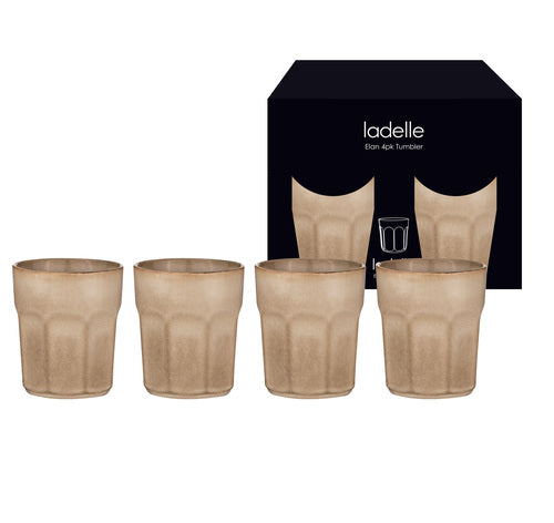 Ladelle Elan Sable 4pk Tumbler
