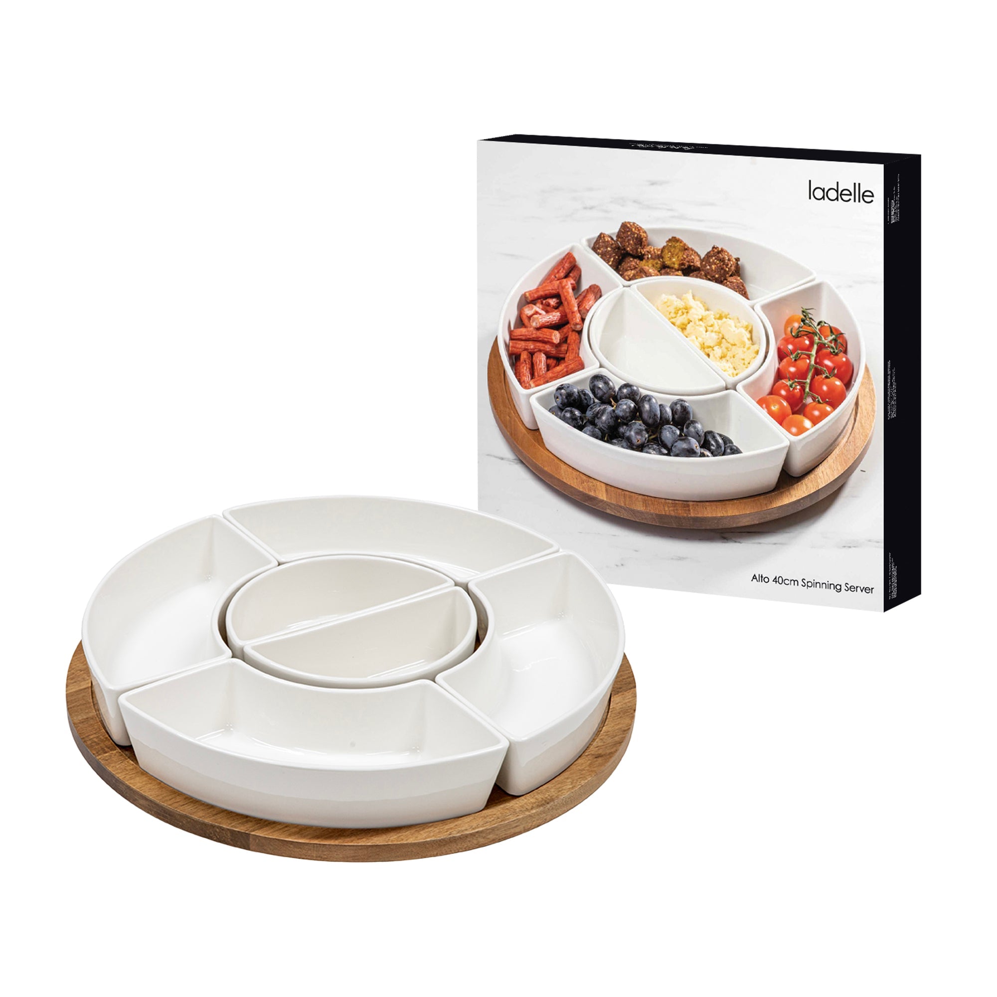 Ladelle Alto Serve & Share 41cm Spinning Server