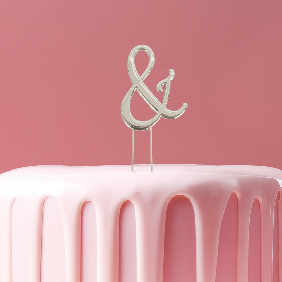 Sugar Crafty Cake Topper Symbol Silver 7cm