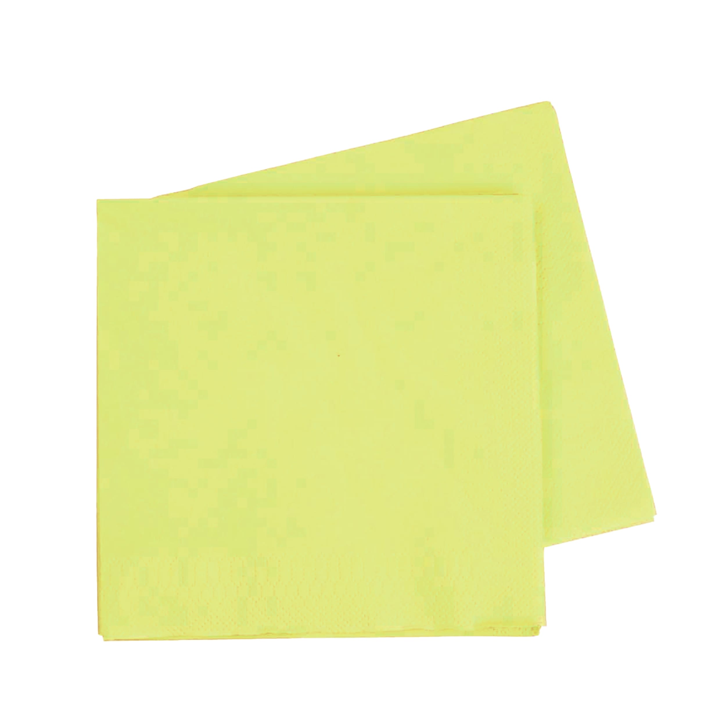 FiveStar Lunch Napkin 33cm Pastel Yellow (40 Pack)
