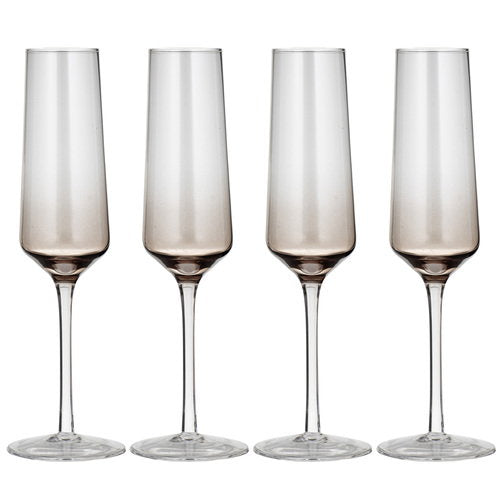 Ladelle Prism Noir 4pk Champagne Glass