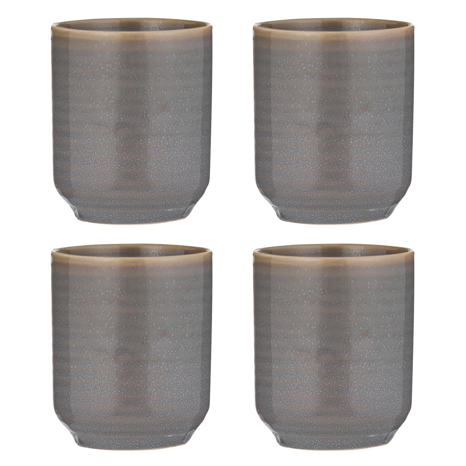 Ladelle Melange Lt Grey 4pk Tumbler