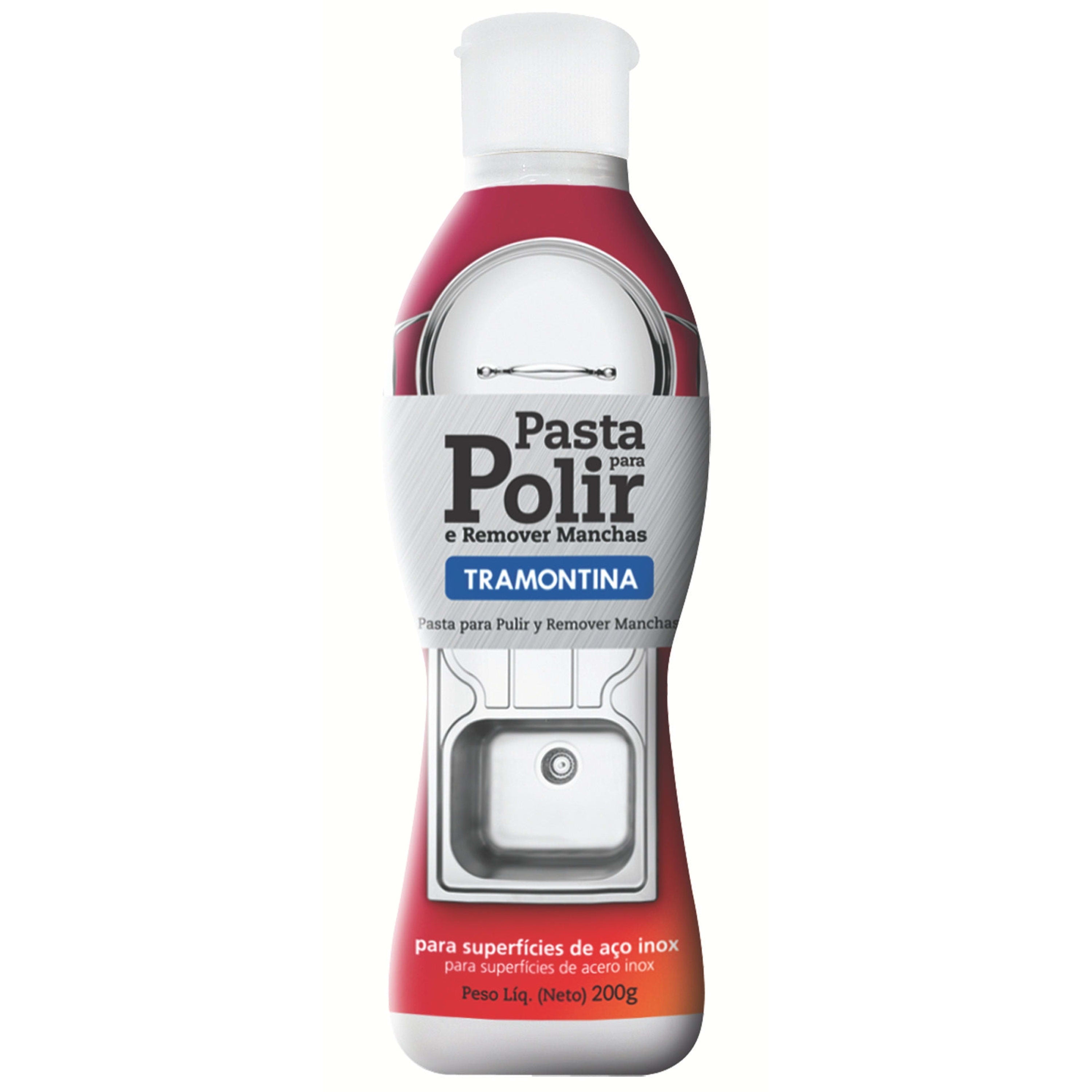 Tramontina Polish and Stain Removal Paste for Stainless Steel - 200g