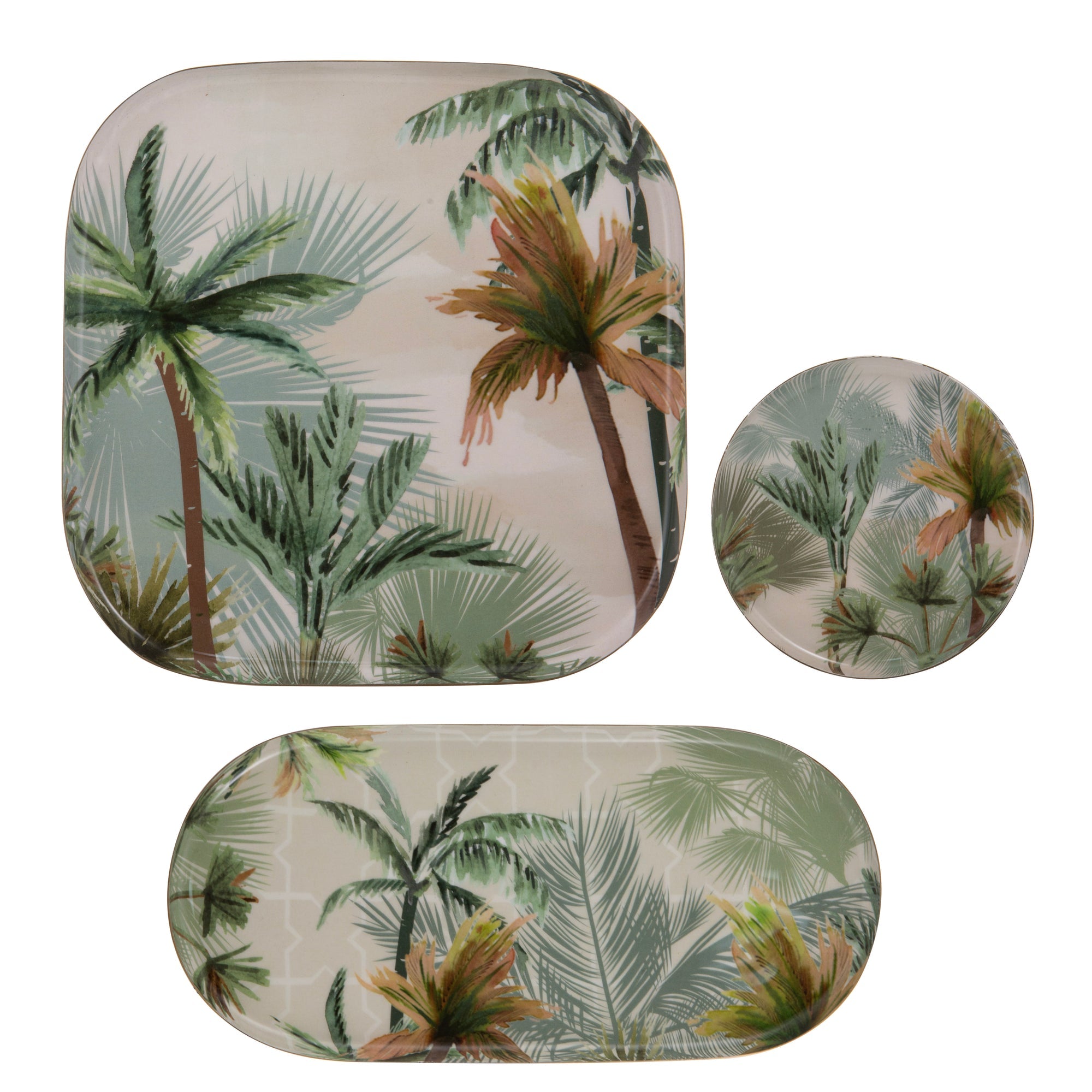 Ladelle Panama Metal Assorted Tray Set of 3