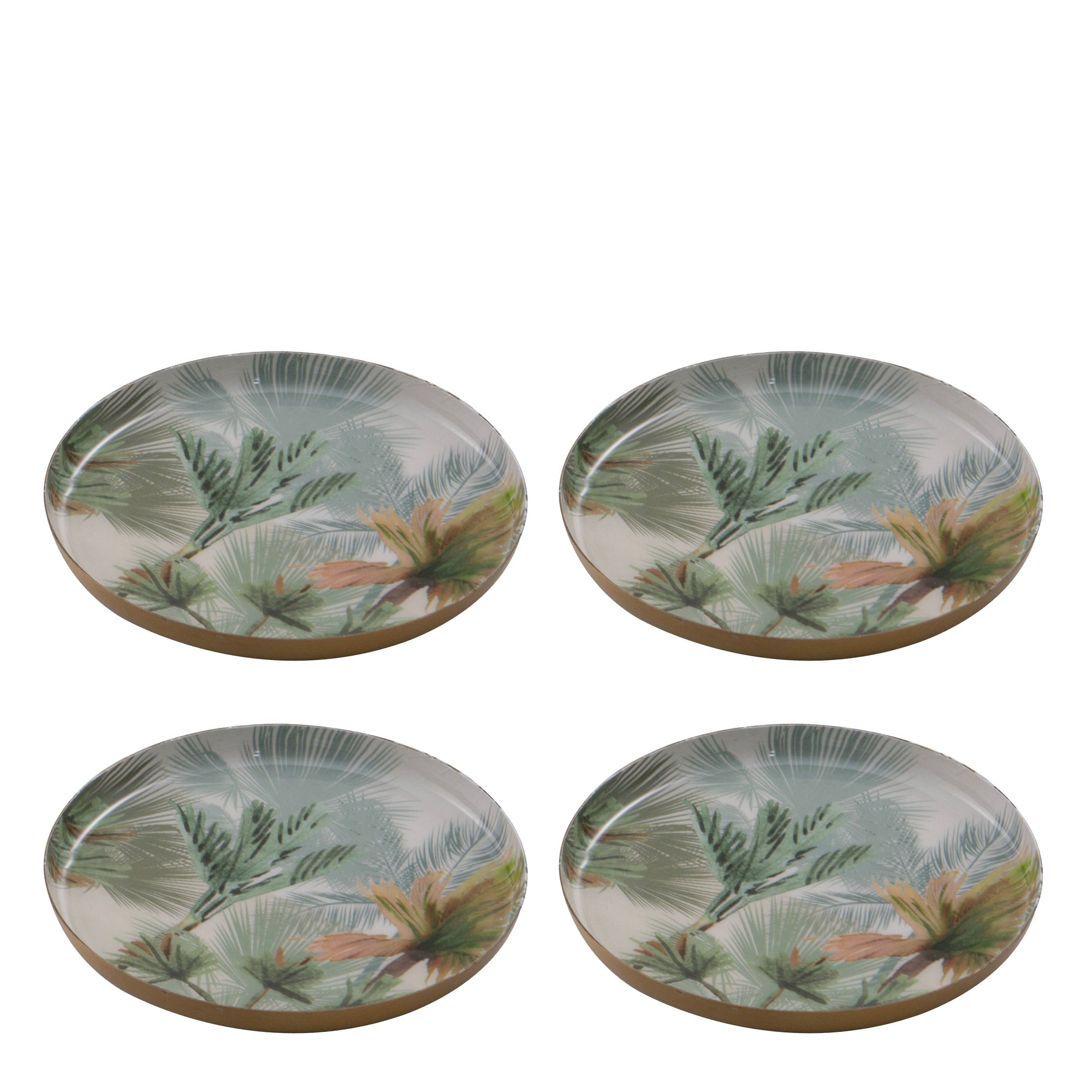 Ladelle Panama Metal 4pk Coaster