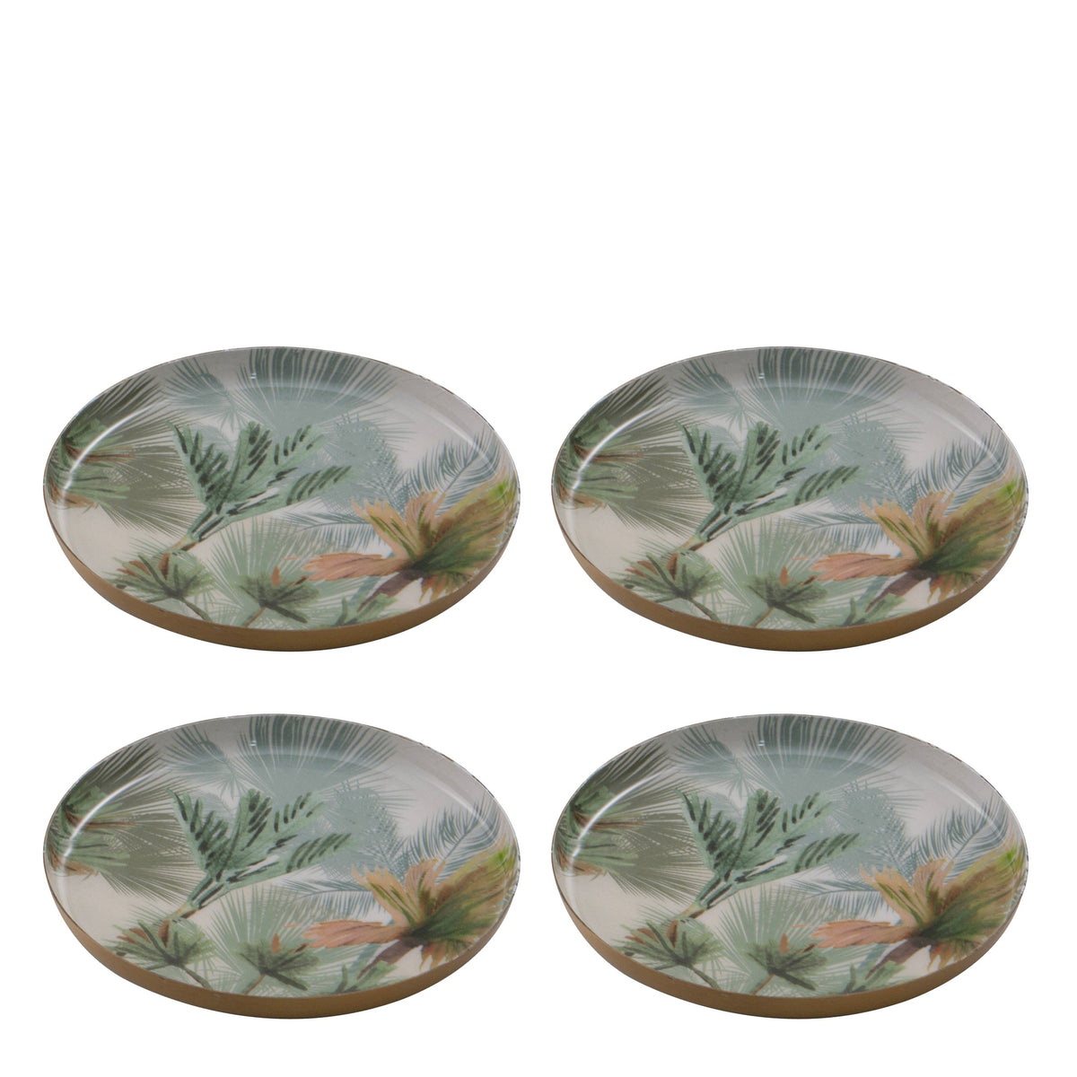 Ladelle Panama Metal 4pk Coaster