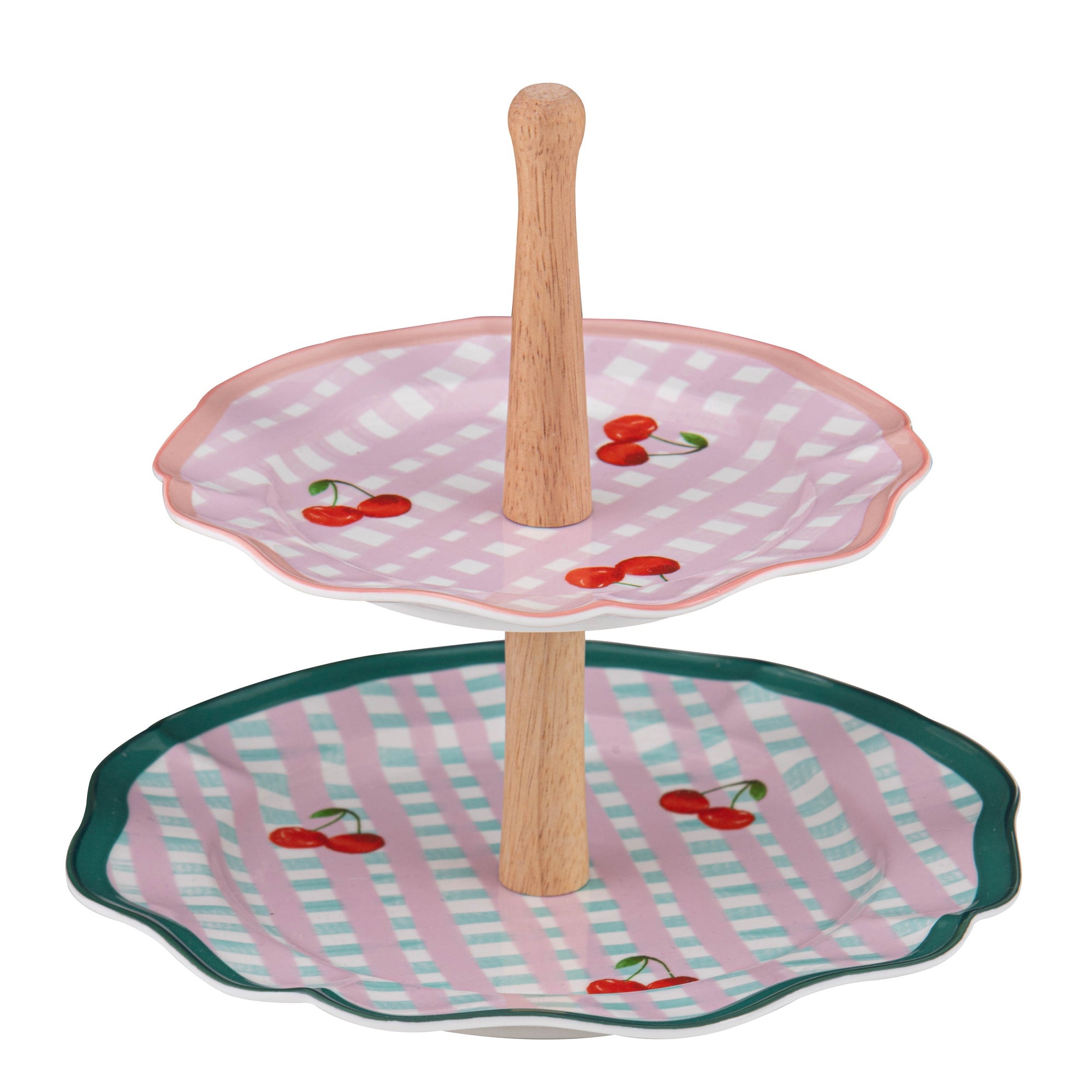 Ladelle Capri Cherry Scallop 2 Tier Stand