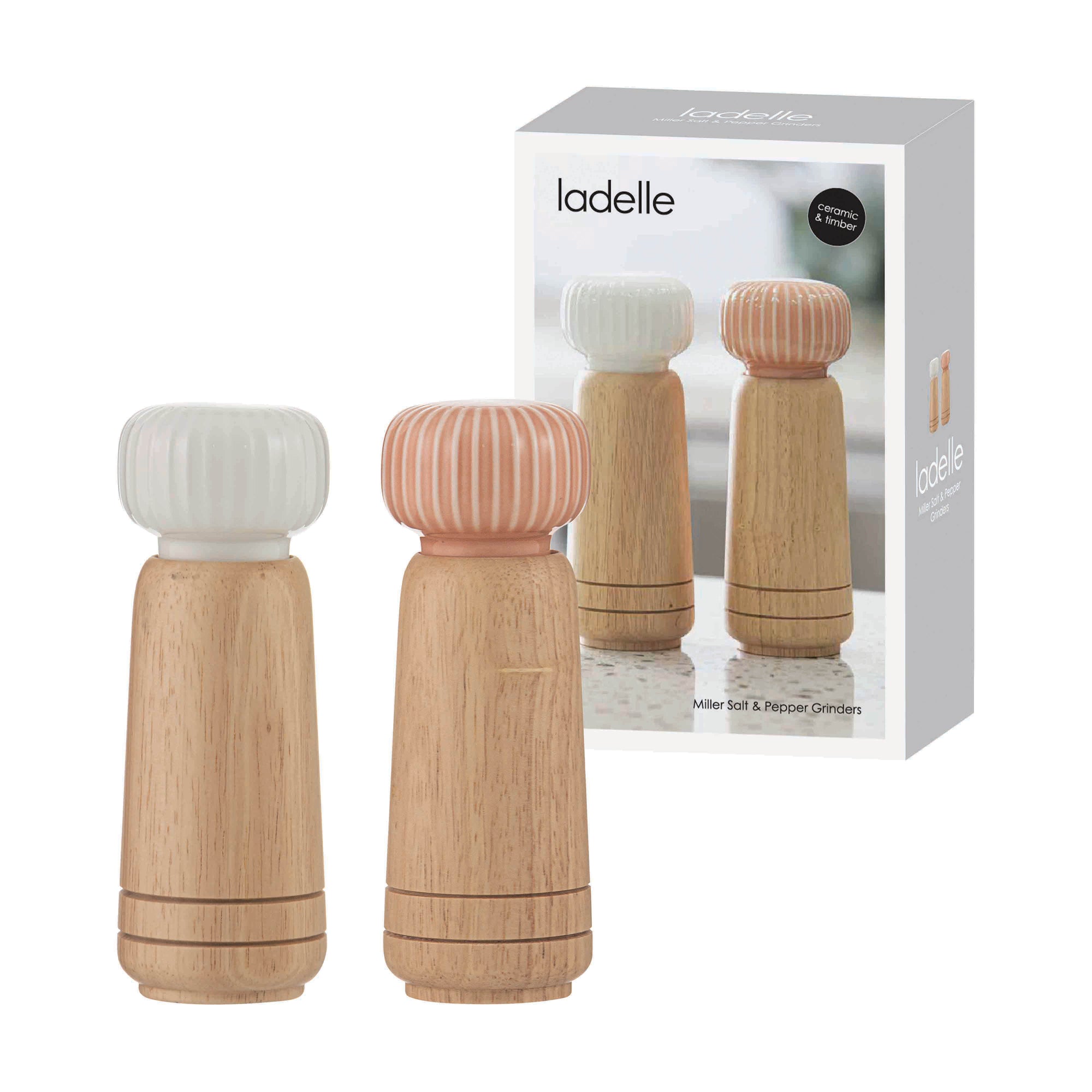 Ladelle Miller Coral Salt & Pepper Grinders