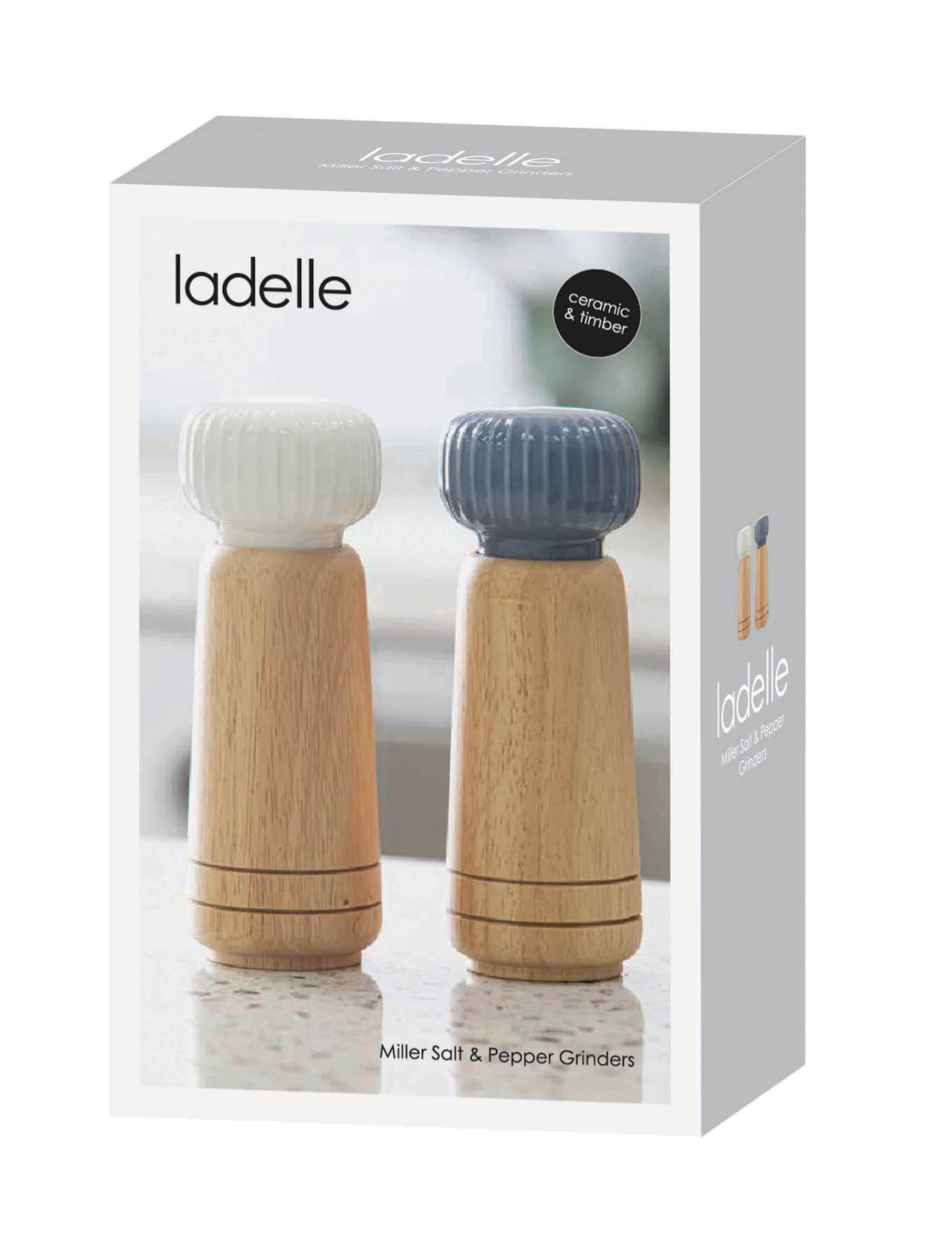 Ladelle Miller Blue Salt & Pepper Grinders