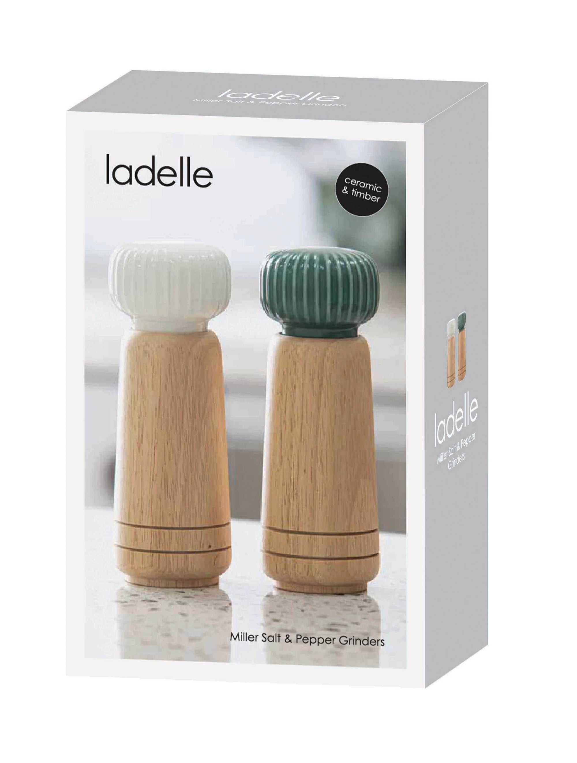Ladelle Miller Sage Salt & Pepper Grinders