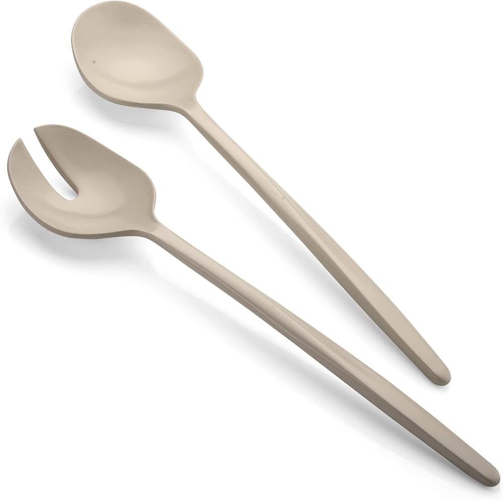 Guzzini Tierra Salad Servers - Taupe