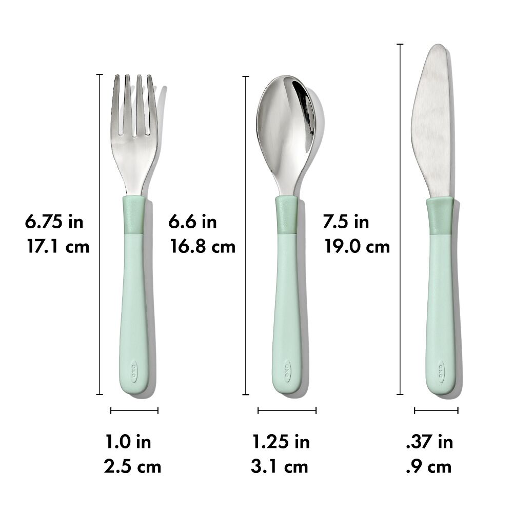 OXO Tot Cutlery for Big Kids Set (Opal)