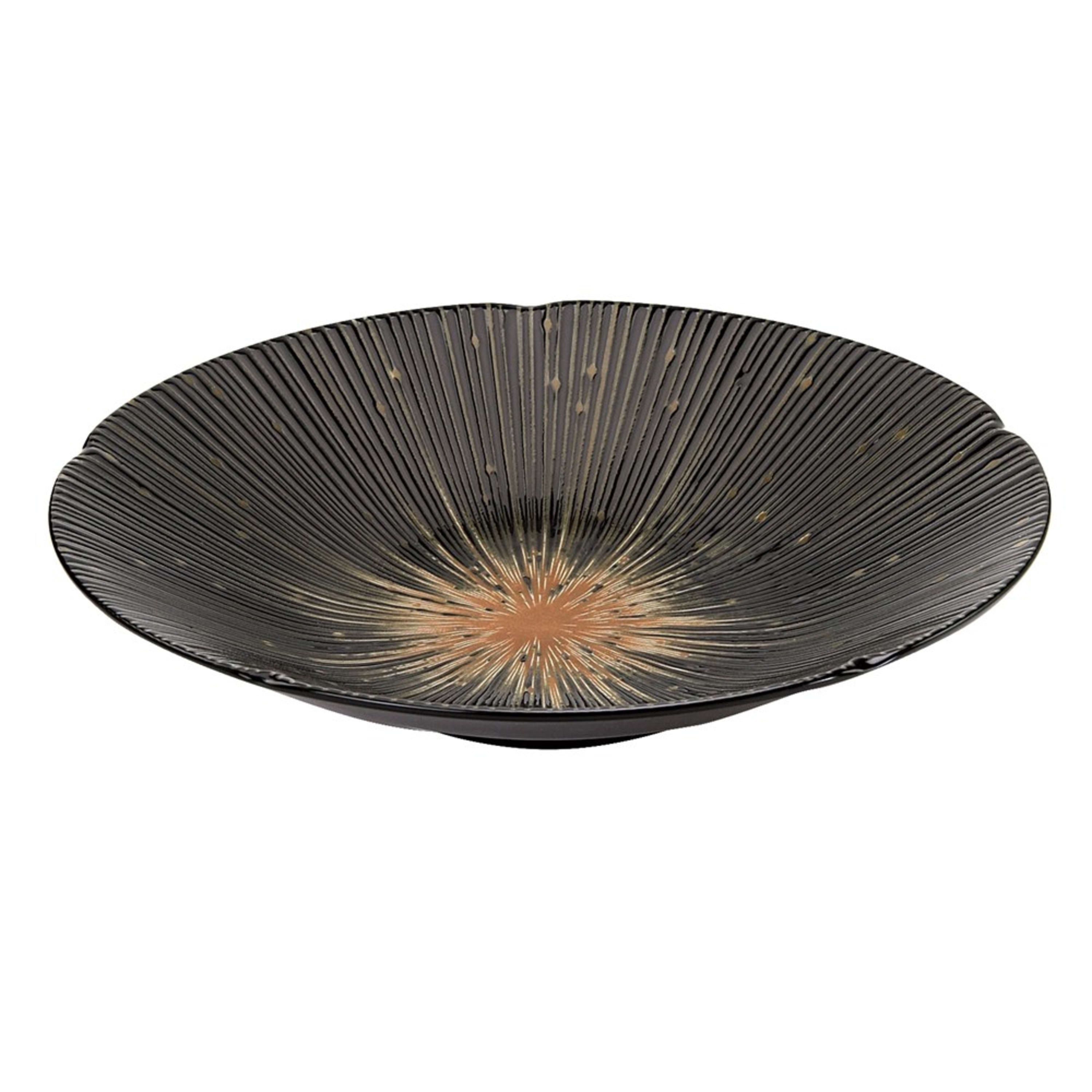 Omotenashi Kyo Sendan Large Plate 24.5x5cm - Black