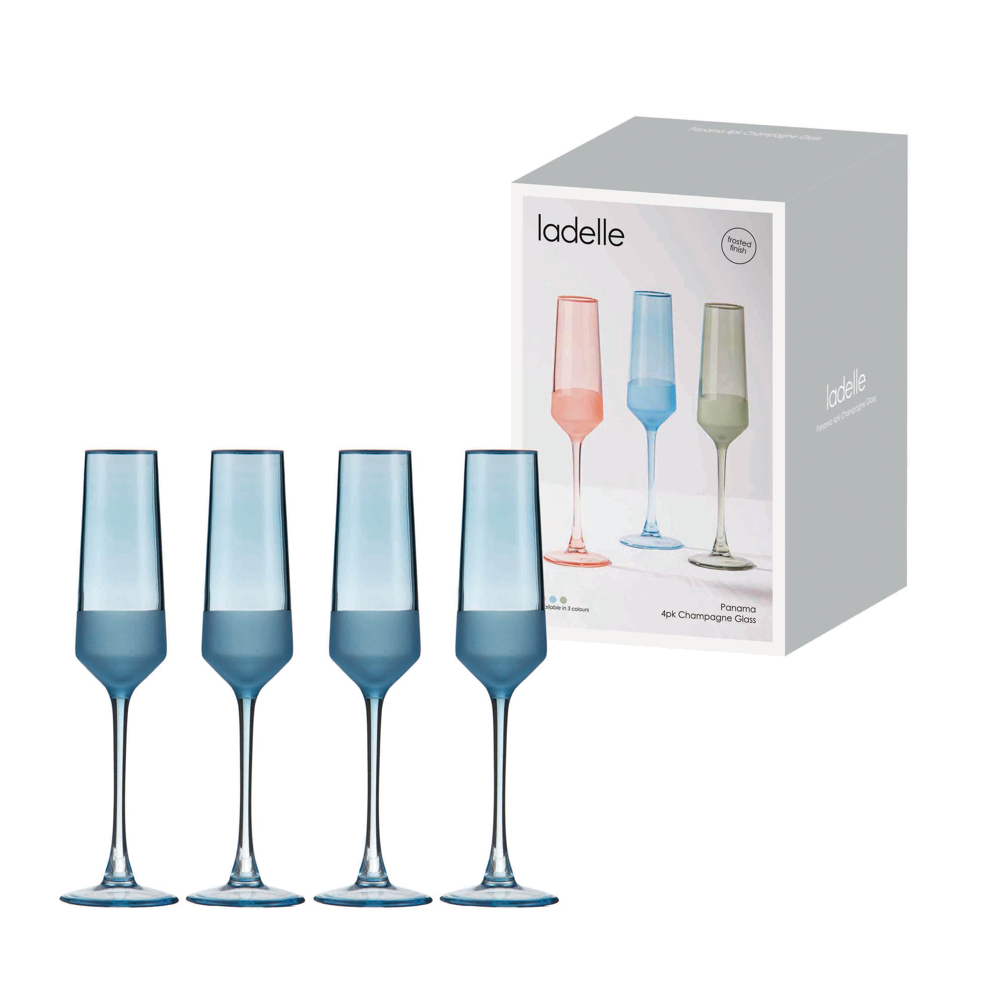 Ladelle Panama Ocean 4pk Champagne Glass