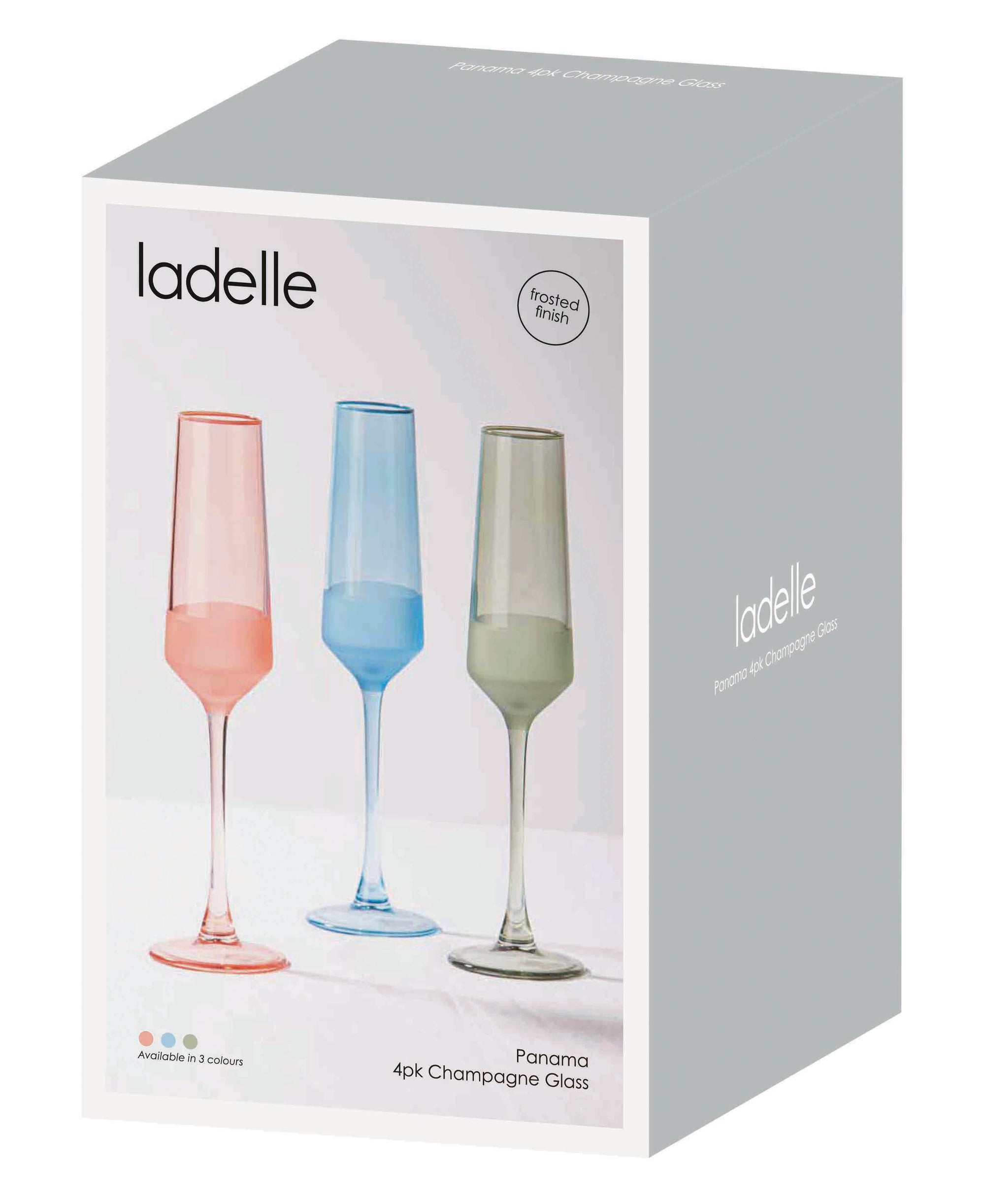 Ladelle Panama Ocean 4pk Champagne Glass