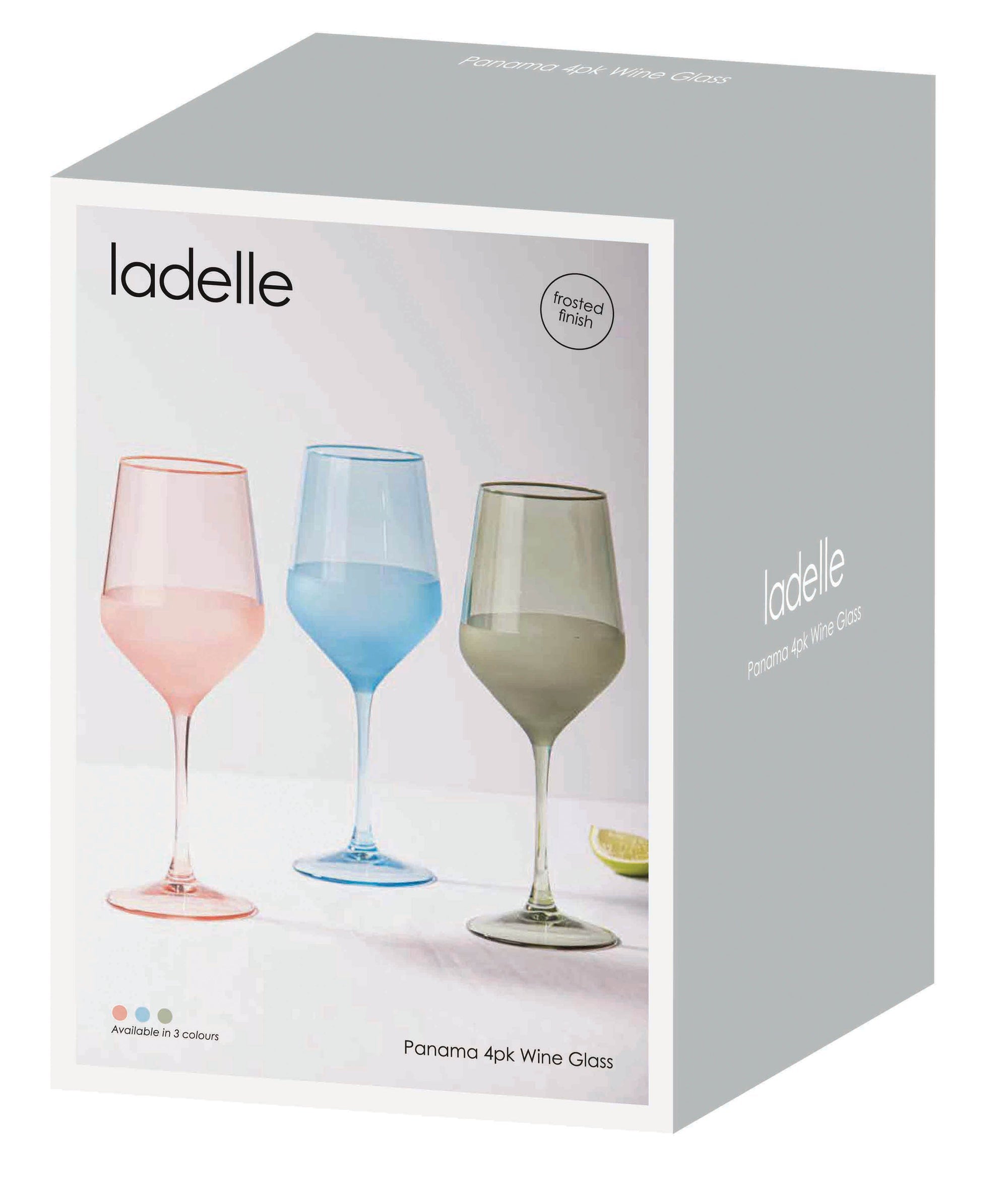 Ladelle Panama Ocean 4pk Wine Glass