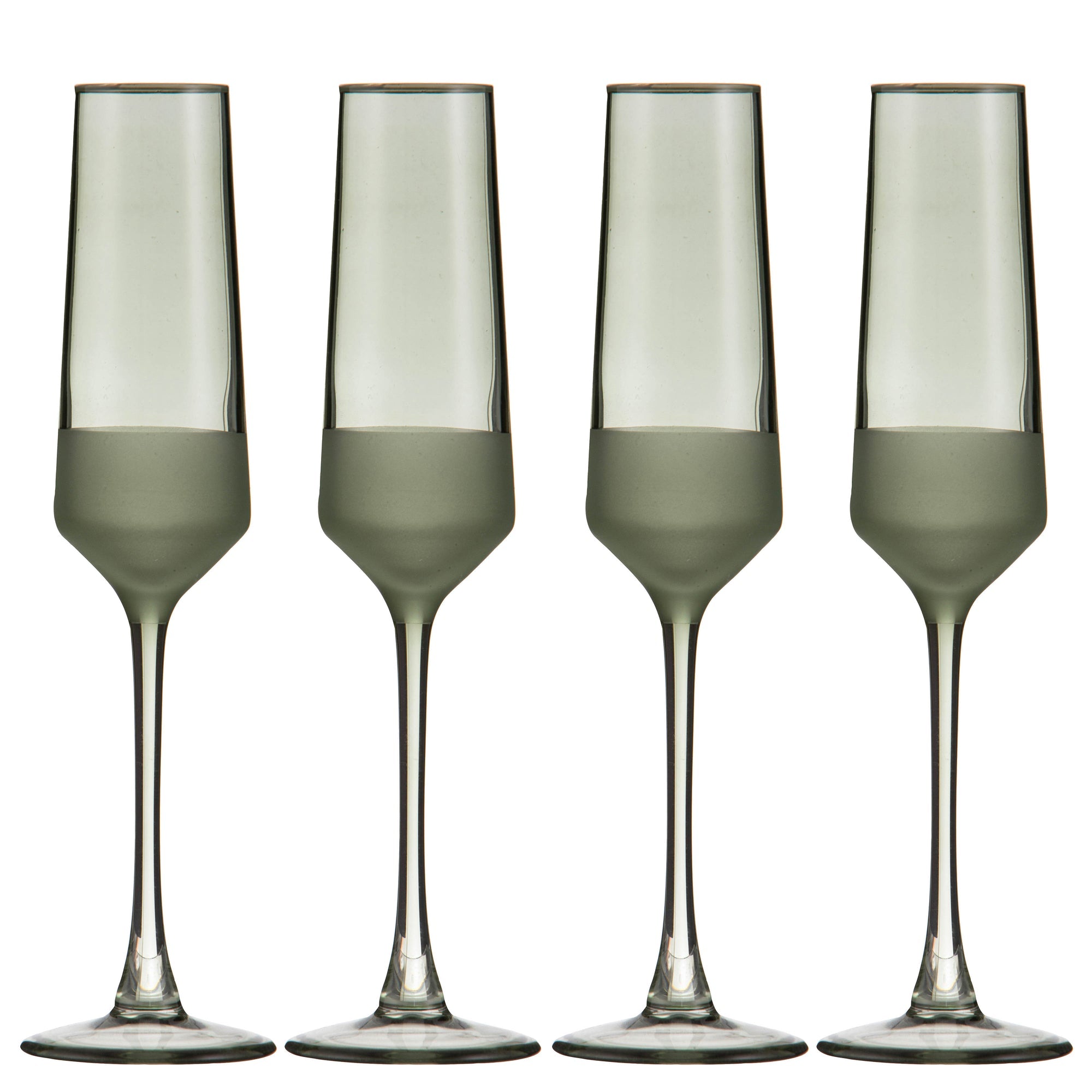 Ladelle Panama Moss 4pk Champagne Glass