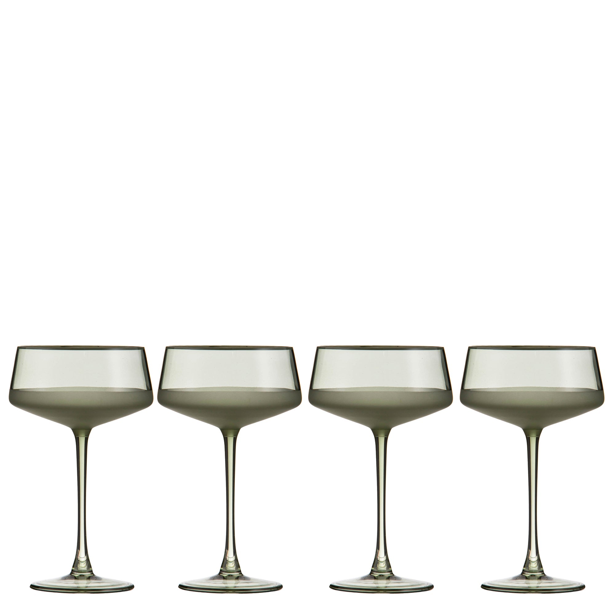Ladelle Panama Moss 4pk Coupe Glass