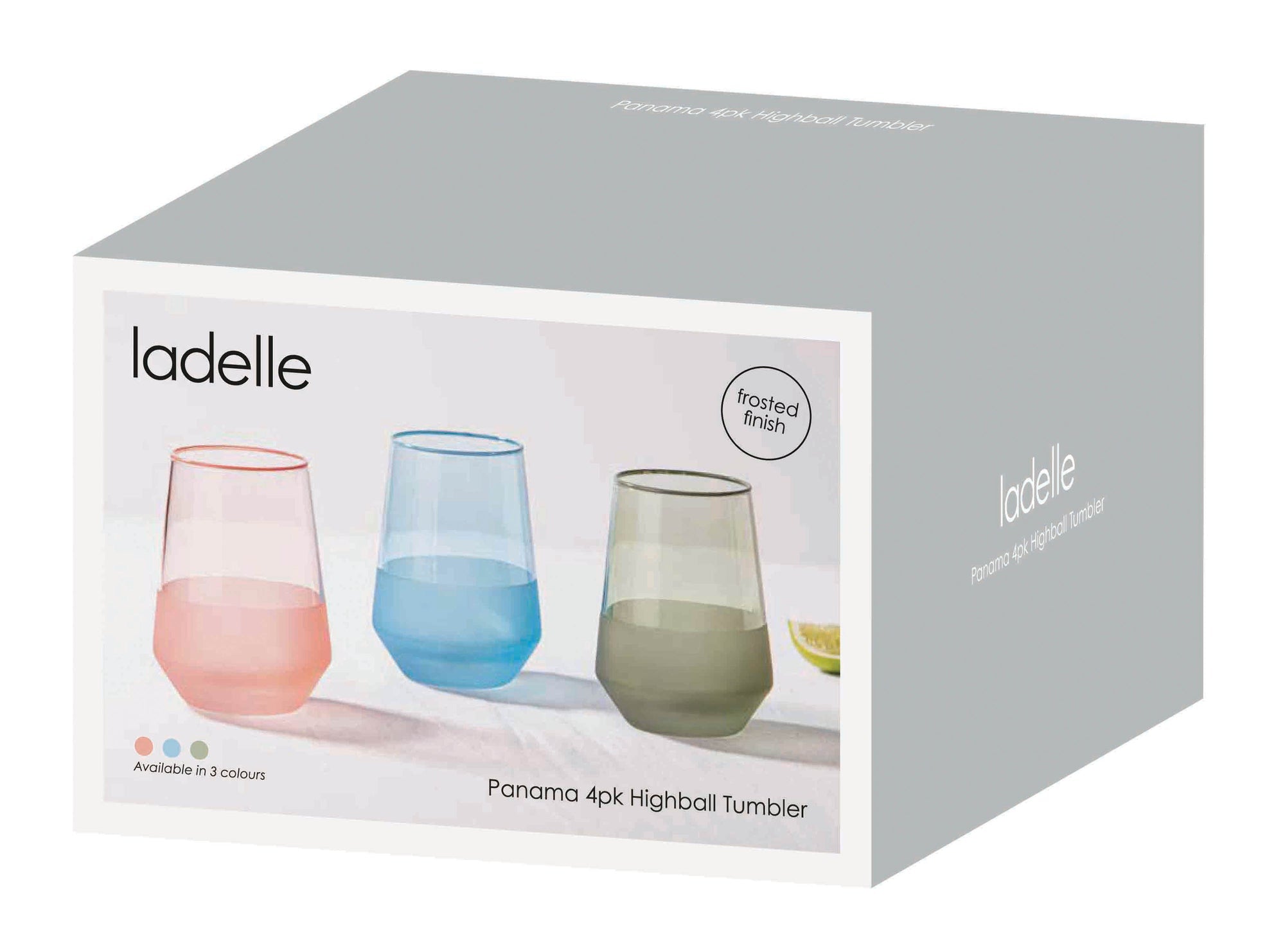 Ladelle Panama Coral 4pk Tumbler