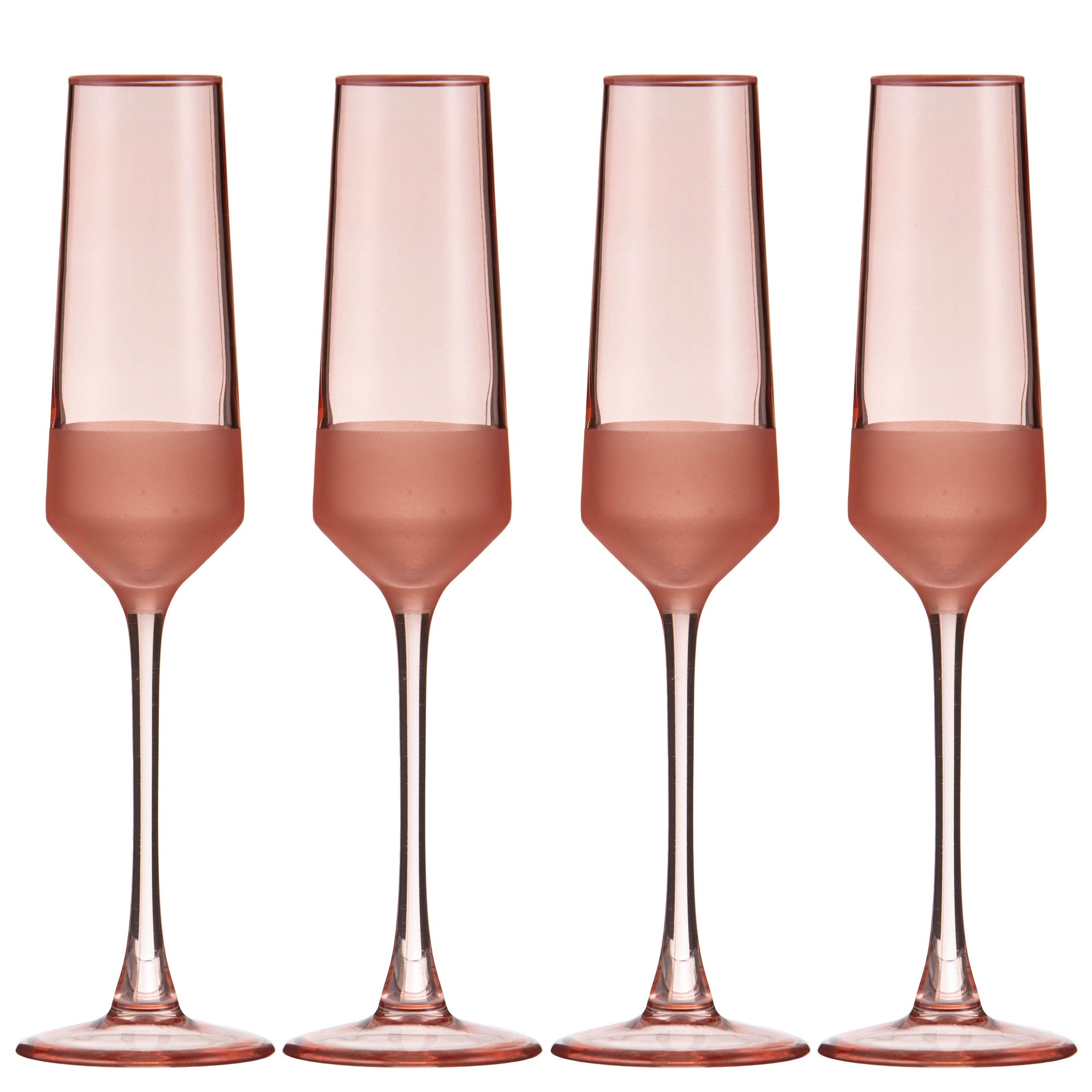 Ladelle Panama Coral 4pk Champagne Glass