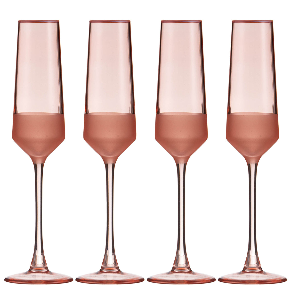 Ladelle Panama Coral 4pk Champagne Glass