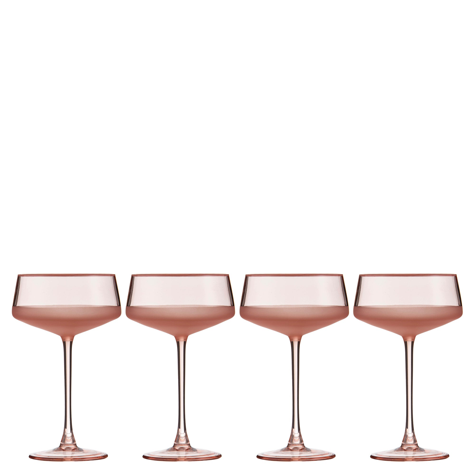 Ladelle Panama Coral 4pk Coupe Glass