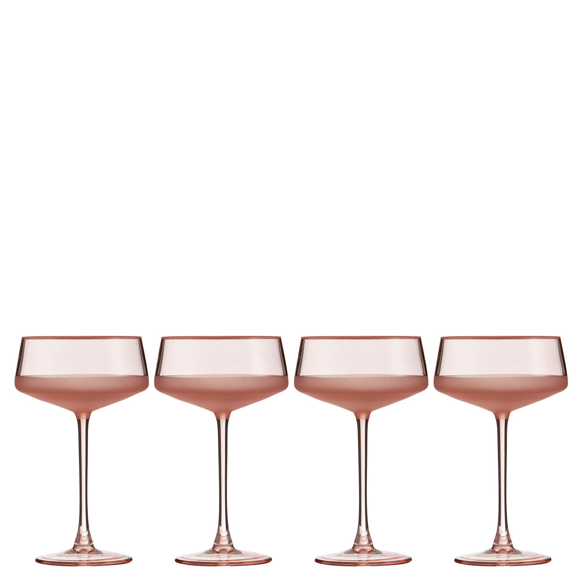 Ladelle Panama Coral 4pk Coupe Glass