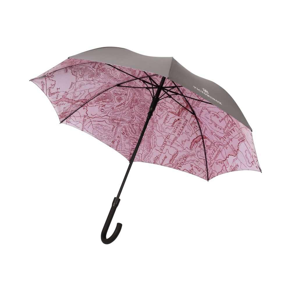 Victorinox Classic Stick Automatic Long Umbrella ecorepel Light Grey