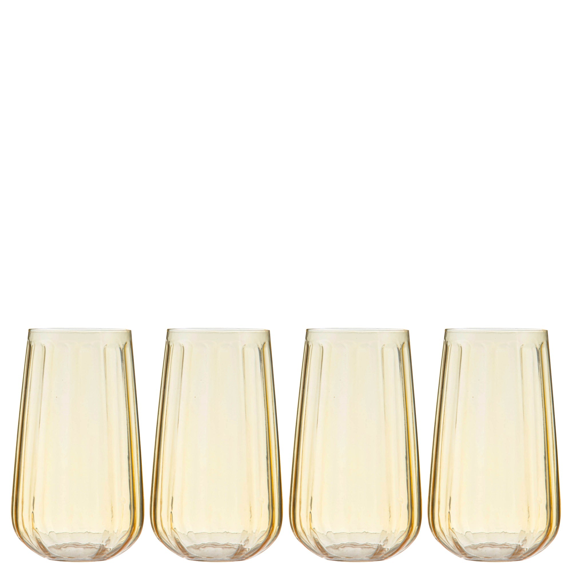 Ladelle Capri Lemon 4pk Highball Tumbler