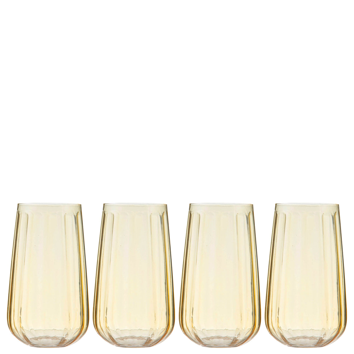 Ladelle Capri Lemon 4pk Highball Tumbler