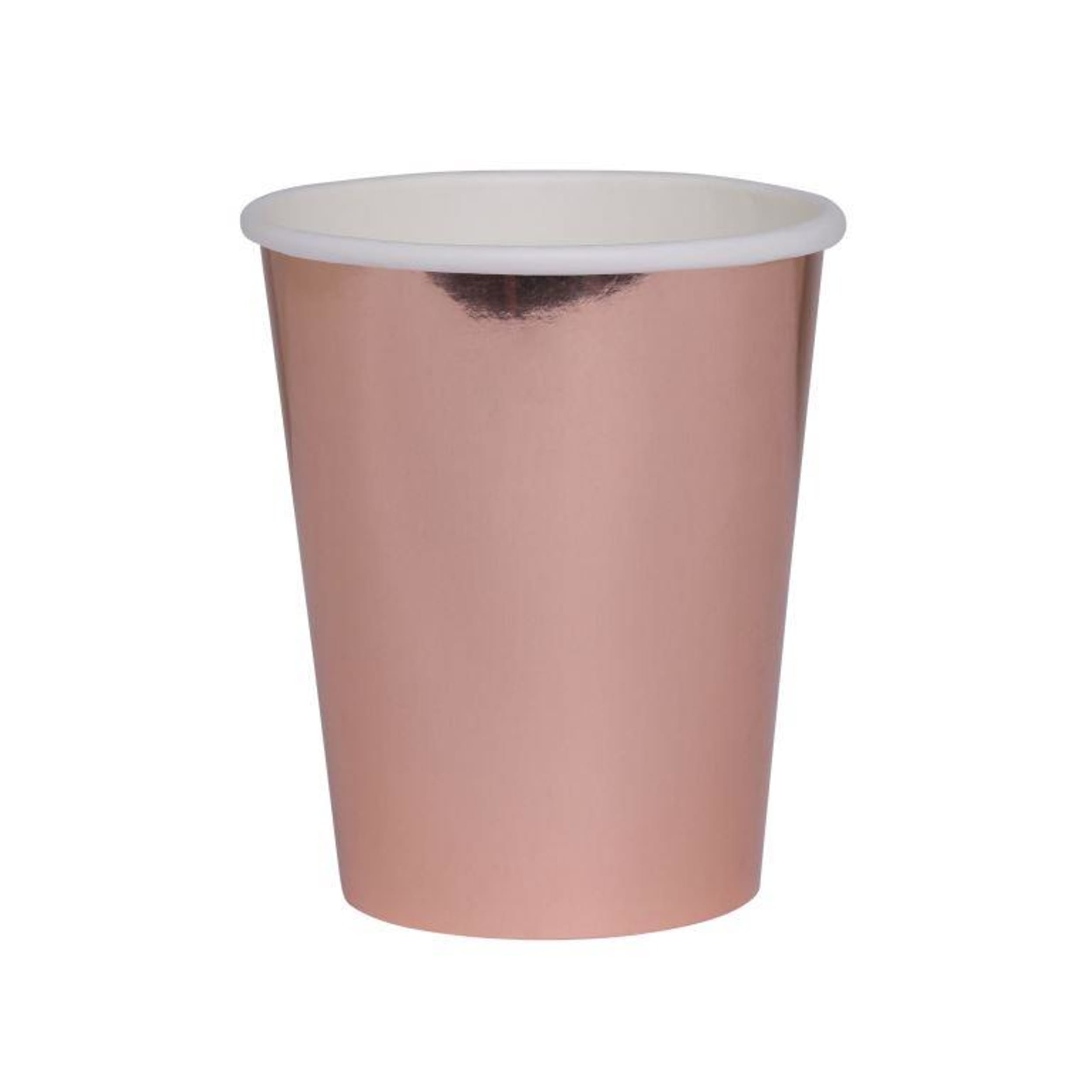FiveStar Paper Cup Metallic Rose Gold 260ml (20 Pack)