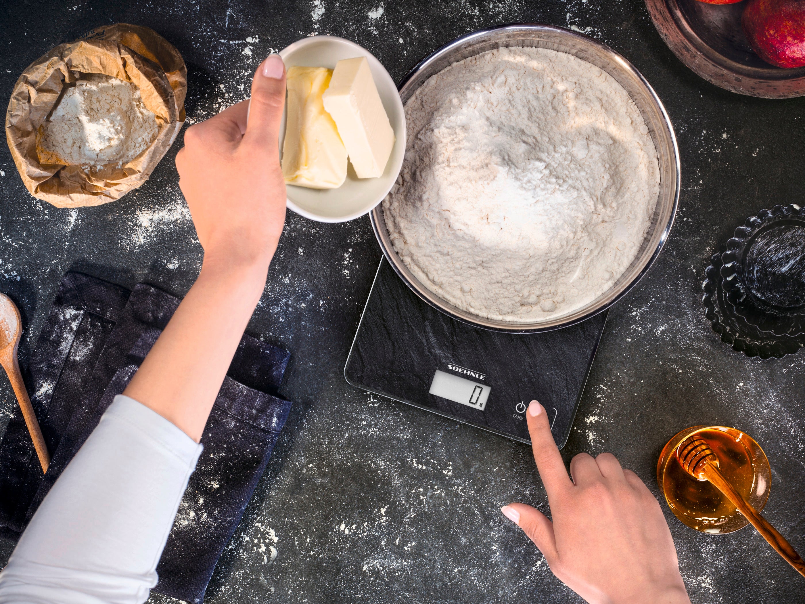 Soehnle Page Compact Digital Kitchen Scale (5kg) - Slate