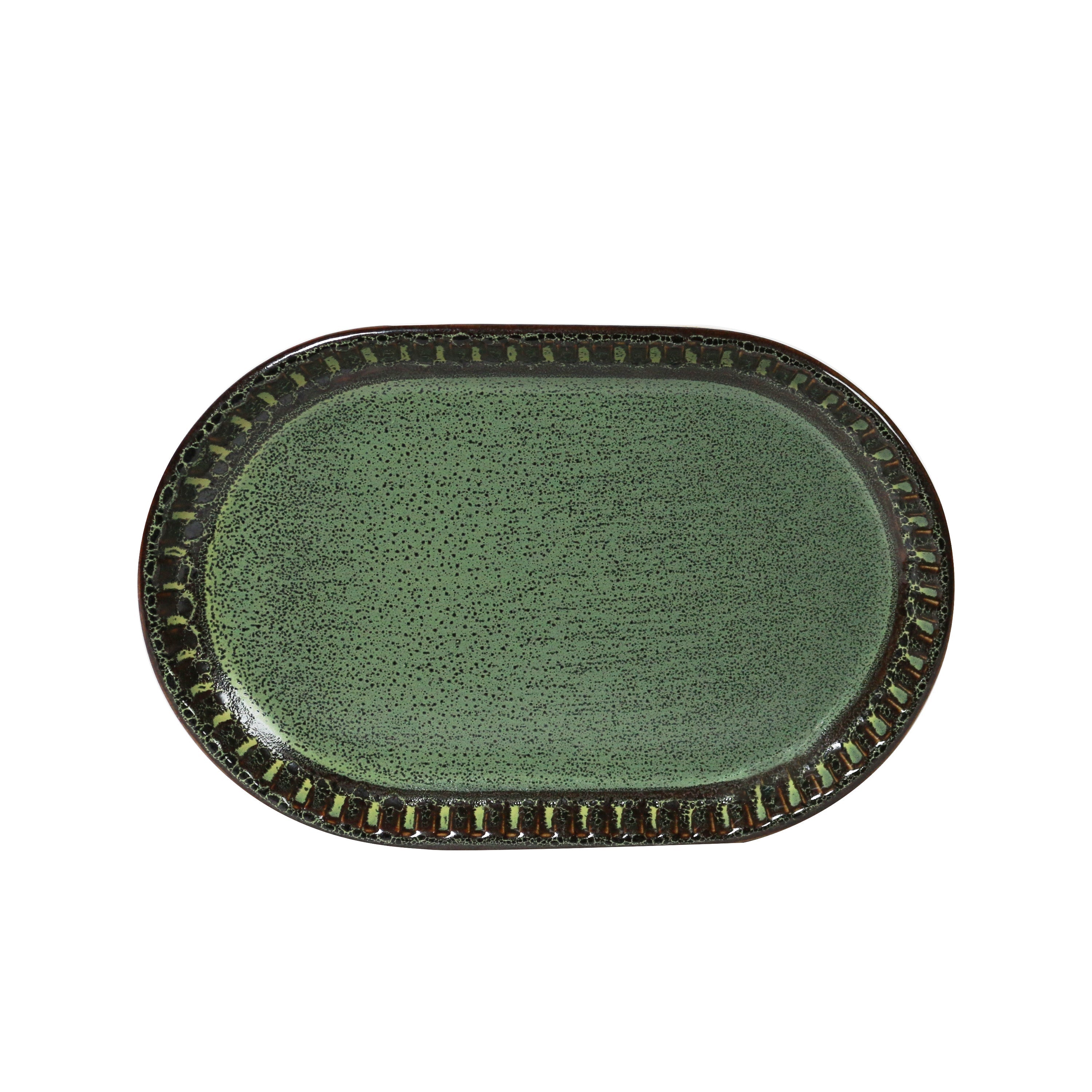 Robert Gordon Adelaide Oblong Platter 19.1x12.5cm - Green