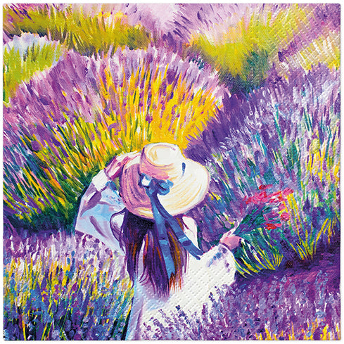 PAW Lunch Napkin 33x33cm 20 Pack - Lavender Sunset