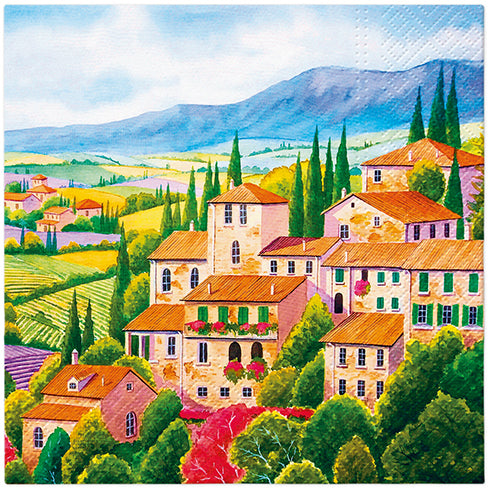 PAW Lunch Napkin 33x33cm 20 Pack - Italian Countryside