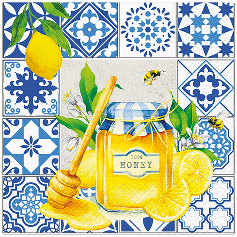 PAW Lunch Napkin 33x33cm 20 Pack - Citrus and Honey