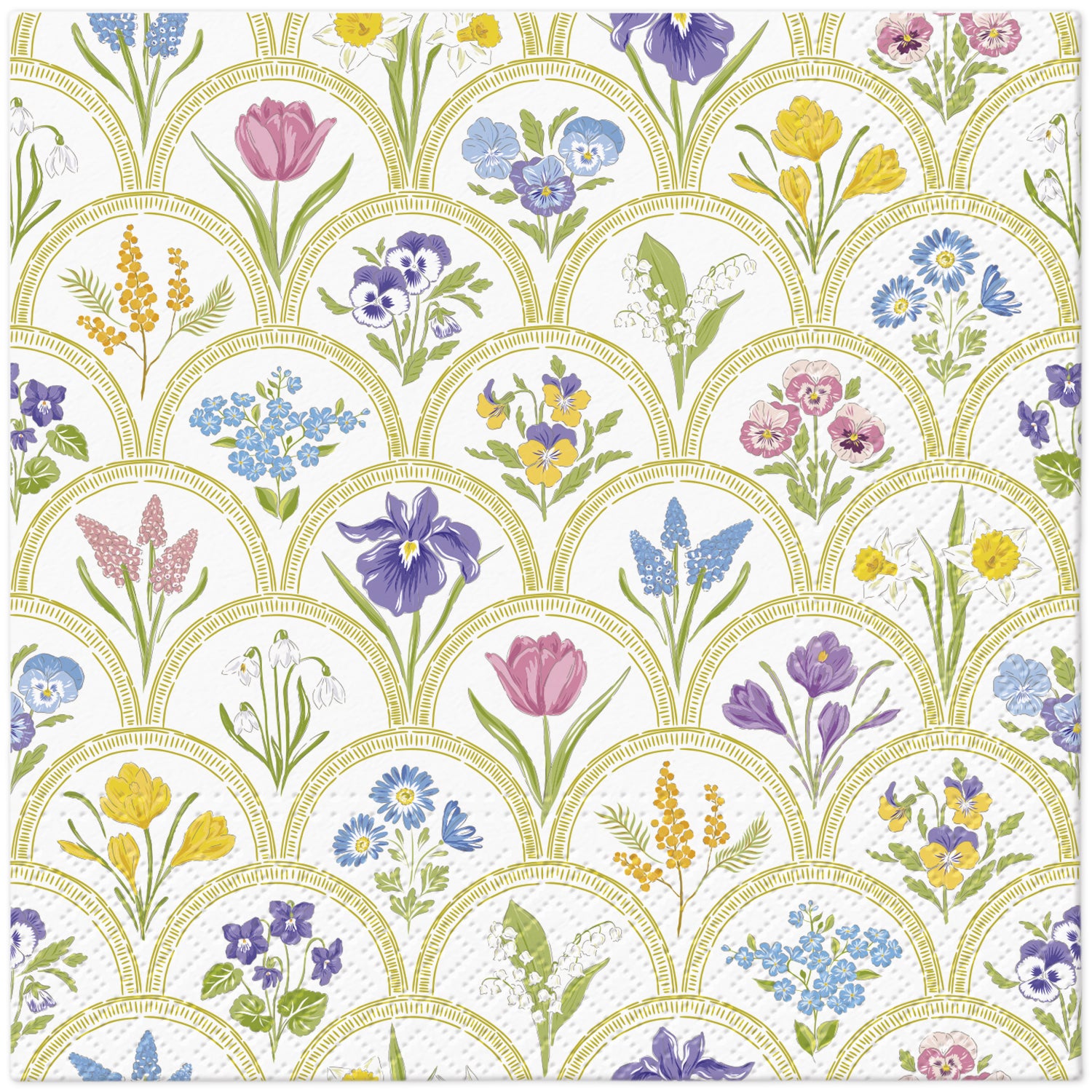 PAW Lunch Napkin 33x33cm 20 Pack - Garden Medallion Print