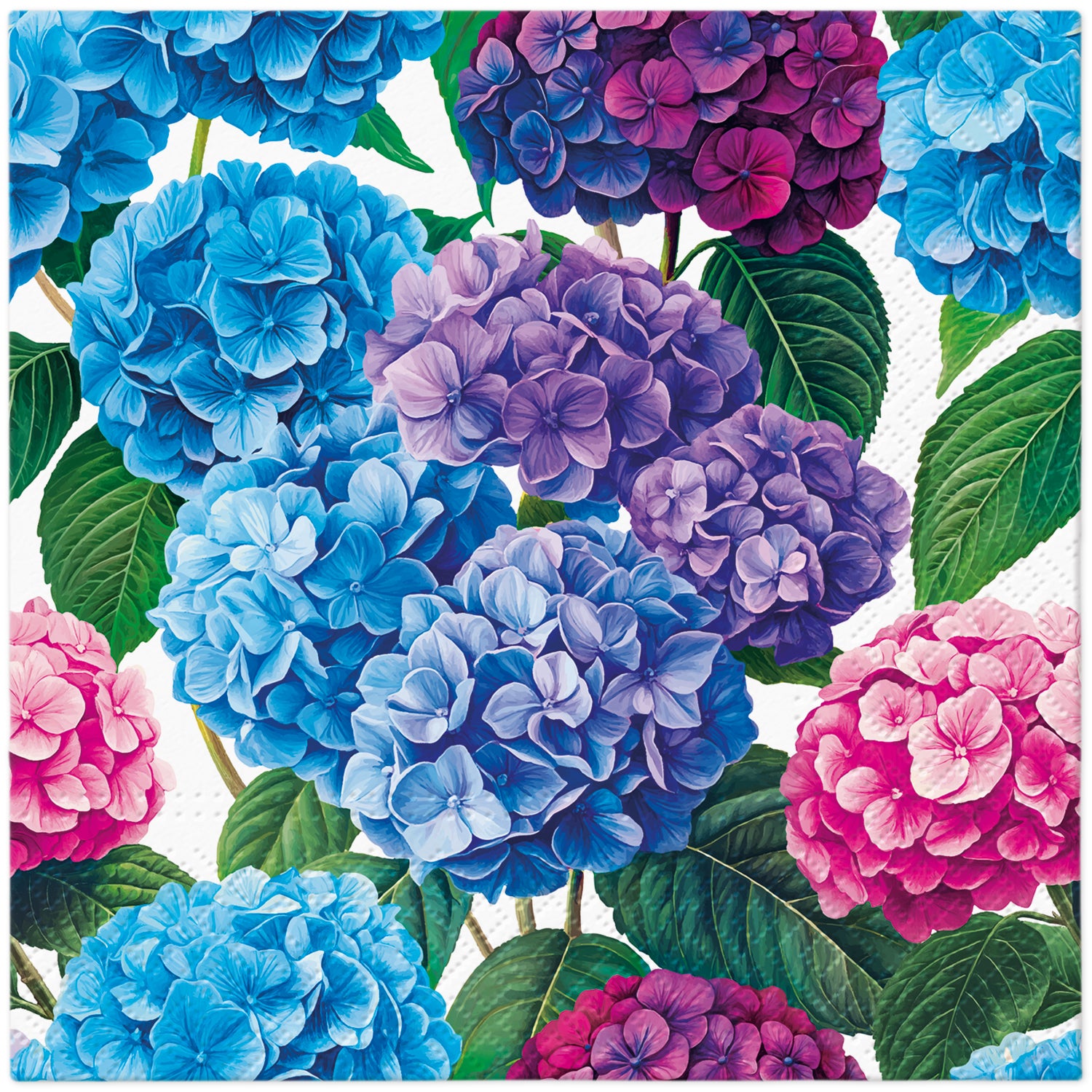 PAW Lunch Napkin 33x33cm 20 Pack - Hydrangea Bloom