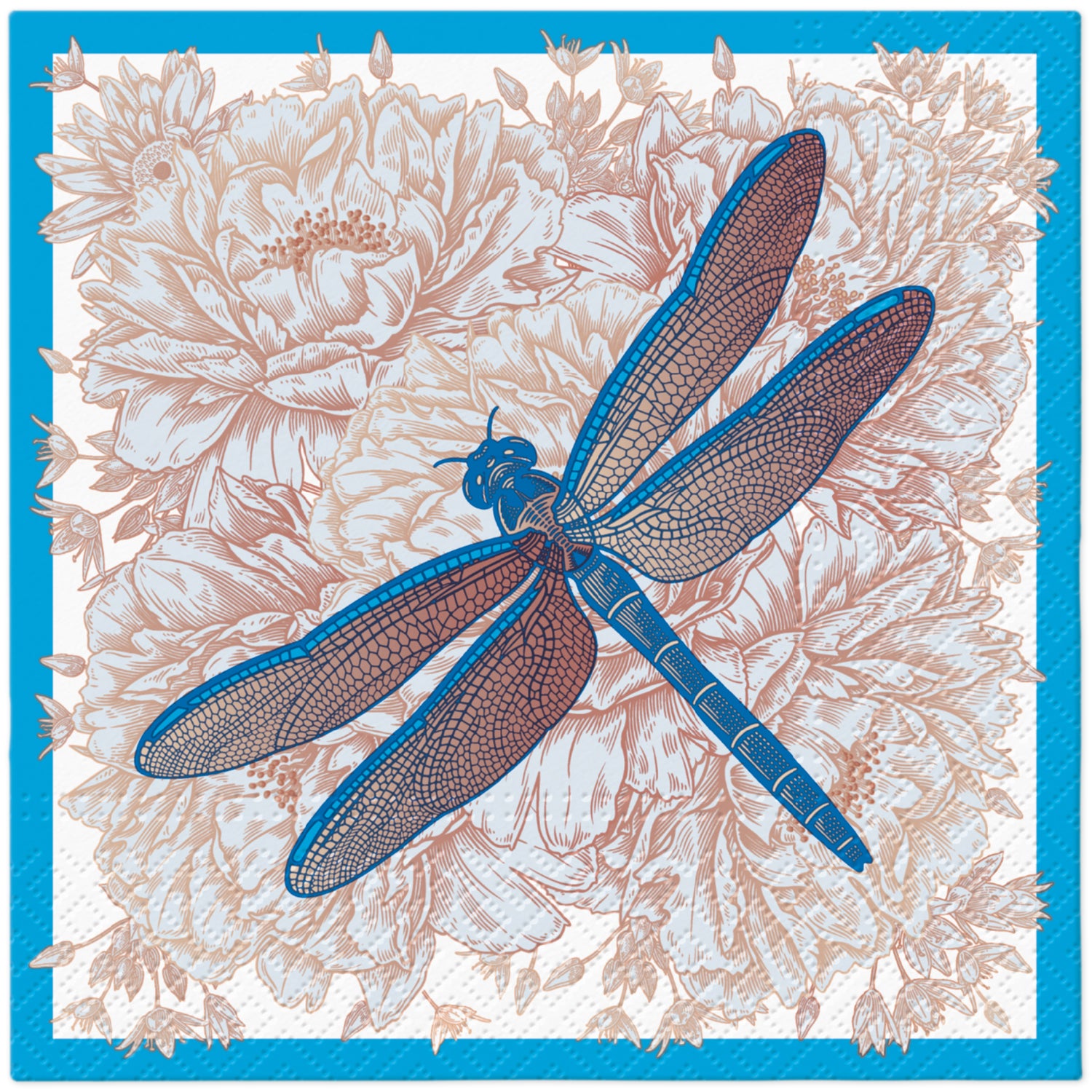 PAW Lunch Napkin 33x33cm 20 Pack - Dragonblue