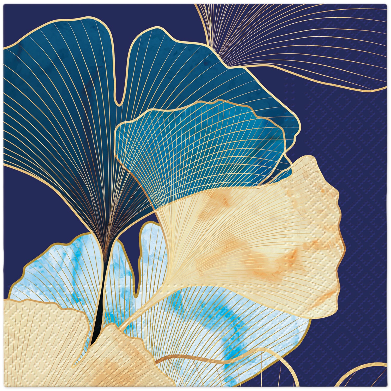 PAW Lunch Napkin 33x33cm 20 Pack - Stylish Ginko Accents